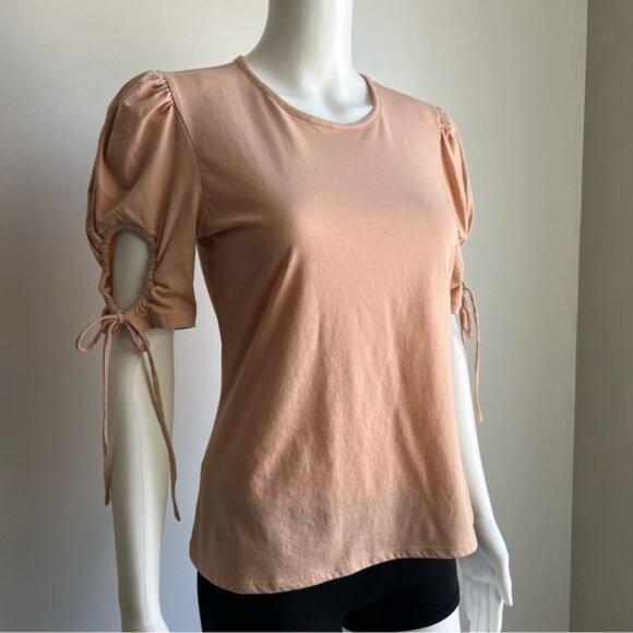 Rebecca Taylor Keyhole Sleeve Knit Top - M - Picture 3 of 7